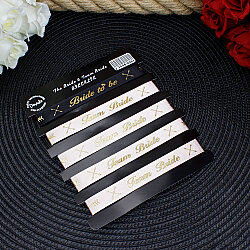 Team Bride Bride To Be Kurdele Bekarlığa Veda Bilekliği 5'li Set Pudra Siyah Rose Gold Yazılı - 2