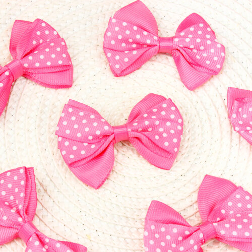 Üçlü Puantiyeli Grogren Fiyonk Pembe 6,5 Cm - Toptanalim (1)