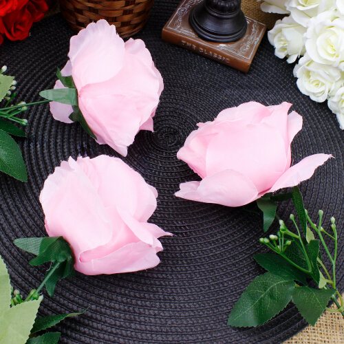 Yapay Açık Pembe Gül - 3