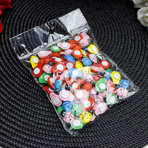 Yapışkanlı Uğur Böceği Karışık Renk 2 cm 100’lü Paket - 3