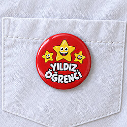 Yıldız Öğrenci Rozeti 20’li Paket - 1