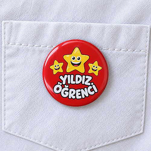 Yıldız Öğrenci Rozeti 20’li Paket - Toptanalim